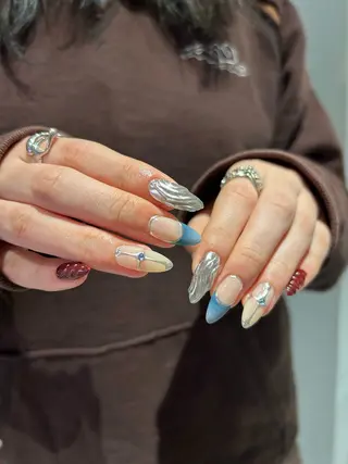 ネイル SEINA_ NAIL🐈‍⬛💗のネイルデザイン