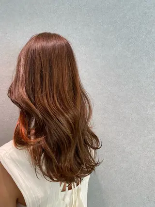 セミロング カラー Chouette .ayakaのヘアスタイル