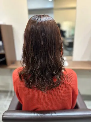 ミディアム カラー パーマ 平日オススメ✨ プチプラ✨山下のヘアスタイル