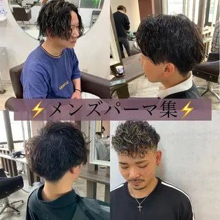 ショート パーマ メンズ メンズサロン ANSWERのヘアスタイル