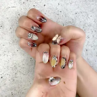 セミロング カラー パーマ ヘアアレンジ メンズ キッズ ネイル マツエク・マツパ Salon Ｋのネイルデザイン