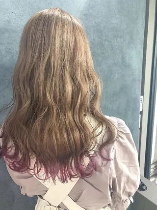 ロング カラー ヘアアレンジ メンズ キッズ ネイル マツエク・マツパ 透明感カラー🤎 ゆりのヘアスタイル
