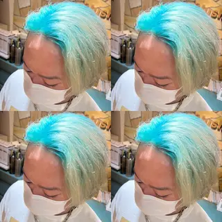 カラー メンズ レイヤー×艶髪特化 マネージャー安藤光司のヘアスタイル
