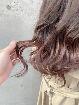 セミロング カラー 【透明感、艶髪】西村 有司のヘアスタイル