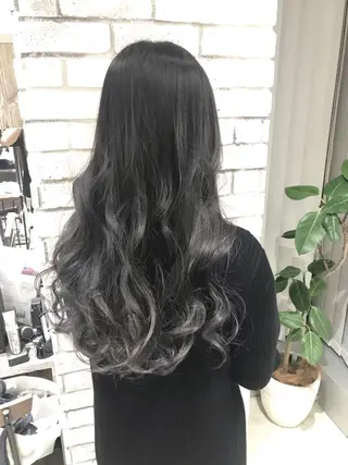 ロング カラー パーマ ヘアアレンジ メンズ キッズ ネイル マツエク・マツパ バレイヤージュ/ 髪質改善/渡邉悟🌱のヘアスタイル
