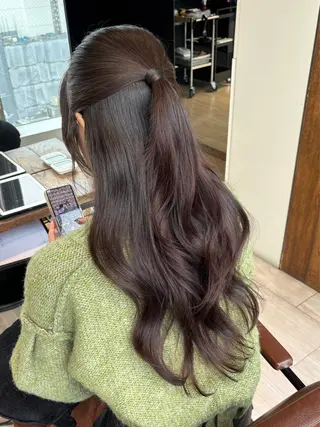 セミロング ヘアアレンジ 穂積 未優のヘアスタイル