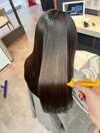 セミロング カラー 宮下 浩一のヘアスタイル