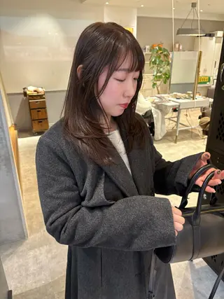 セミロング カラー SIKI yuuna レイヤーカット🪽のヘアスタイル