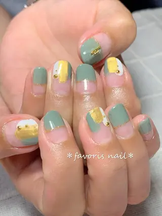 ミディアム ネイル favoris nail🌼のネイルデザイン