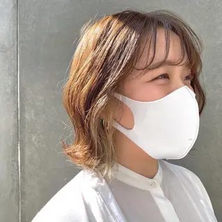 ミディアム カラー ヘアアレンジ 【ダメージレス施術】 【透明感】北村 拓也のヘアスタイル