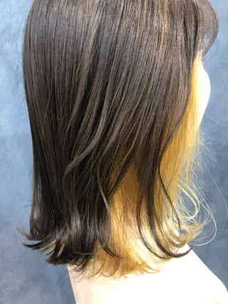 ミディアム カラー equal銀座 黒田💚のヘアスタイル