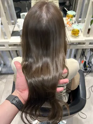 ロング カラー 恵比寿韓国レイヤー× 艶透明感カラー大場のヘアスタイル
