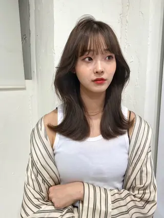 セミロング RISAKO レイヤーカット🎀のヘアスタイル