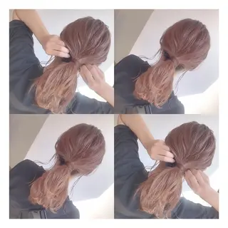 セミロング カラー ba-boo 広島のヘアスタイル