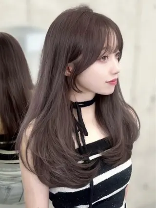 カラー Kana/韓国ヘア /暖色カラー🍒のヘアスタイル