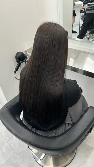 ロング カラー ヘアアレンジ 大人っぽ中韓レディ ヘア🤍MAOのヘアスタイル