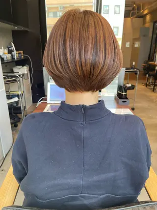 ミディアム 平栗 篤のヘアスタイル