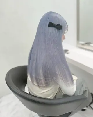 ロング カラー ハイトーンカラー💞 くるみ🎀のヘアスタイル