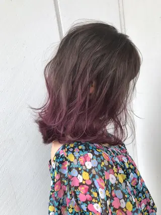 ミディアム カラー パーマ ヘアアレンジ キッズ 境 健助のヘアスタイル
