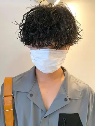 ショート パーマ キタダ ヒロキのヘアスタイル