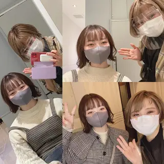 ショート カラー メンズ キッズ ✂︎ショート、ボブ、 レイヤー🩵YUMIのヘアスタイル
