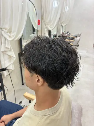 パーマ メンズ 武田 虎士のヘアスタイル
