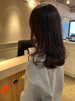 ミディアム パーマ 銀座🤍ボブ/ ミディアム/佐野夢美のヘアスタイル