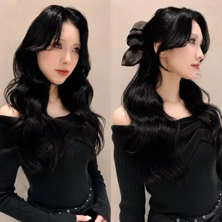 ロング 縮毛矯正・似合わせ タナカ レイヤのヘアスタイル