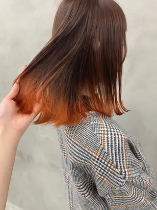セミロング カラー 🐝 hachi🐝のヘアスタイル