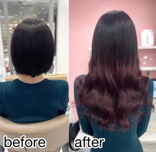 カラー ミディアム 桃屋 桃屋のヘアスタイル
