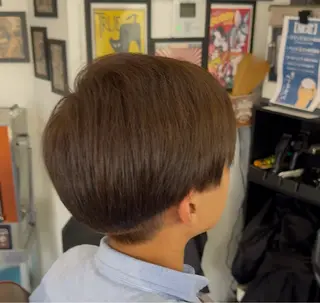ショート カラー メンズ パピプ理容室 三浦海岸のヘアスタイル