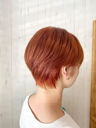 ショート カラー [店長]加地 峻のヘアスタイル