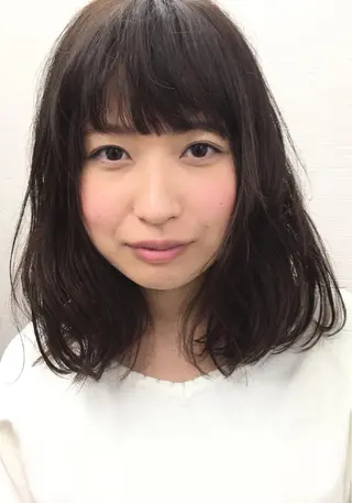 ミディアム カラー パーマ 髪質進化系へ 💇‍♀️Yasuのヘアスタイル