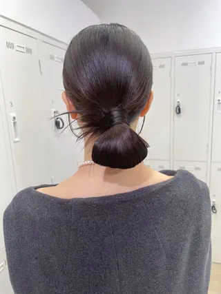 ヘアアレンジ 店長福島成美/髪質 改善縮毛矯正/カラーのヘアスタイル