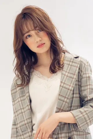 ミディアム 艶カラー/髪質改善/ はかまた🕊️のヘアスタイル