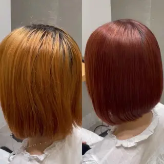 セミロング カラー 髪質改善ヘアケア 艶髪特化/上田のヘアスタイル