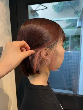 ショート Airi 韓国y2k ハイレイヤーのヘアスタイル