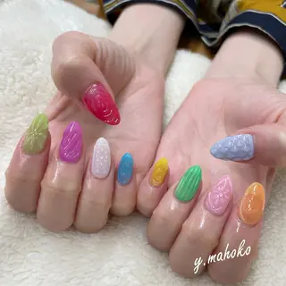 ネイル パラジェル有/ 長さだし/mahoのネイルデザイン