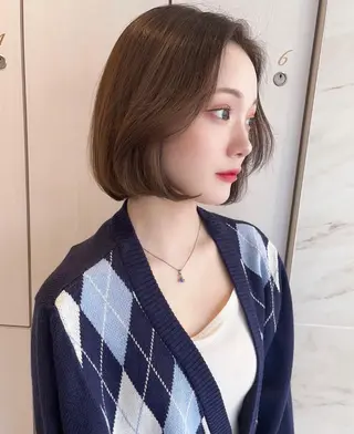 セミロング 林 唯翔のヘアスタイル