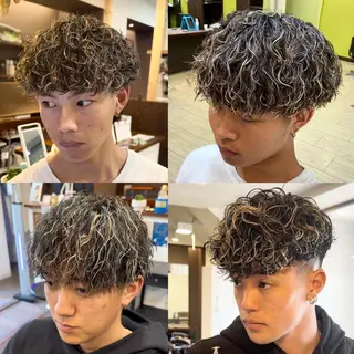 カラー パーマ メンズ 年間2000名担当◎ パーマ職人/仲原佑樹のヘアスタイル