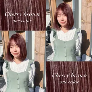 ミディアム カラー ルプラボウ/ 聖花/透明感カラーのヘアスタイル