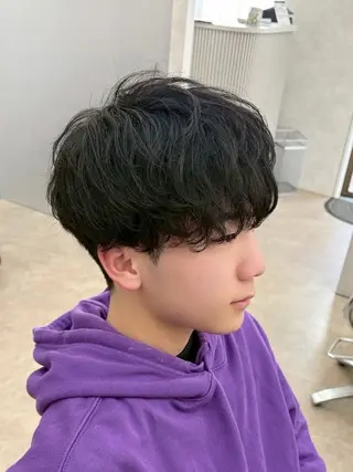 メンズ ニュアンスパーマ🌀 毛流れ🩶イザベラのヘアスタイル