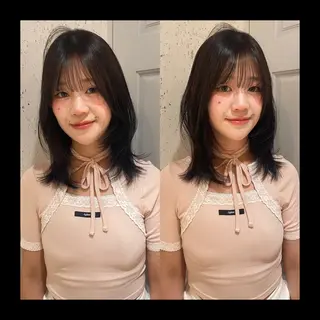 ミディアム カラー mai / linoah˚✧のヘアスタイル