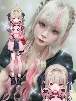 ロング ベルグロー アルファのヘアスタイル