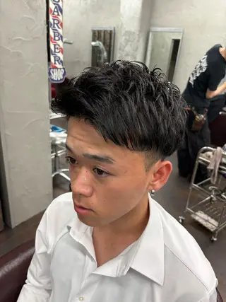 ショート メンズ 西田 龍我のヘアスタイル