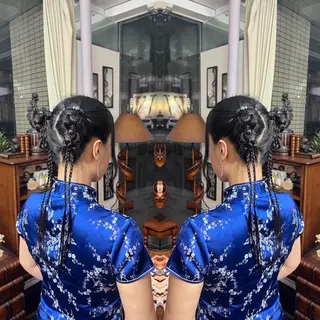 ロング ヘアアレンジ ハイライト/レイヤー /ハイトーン/AOIのヘアスタイル