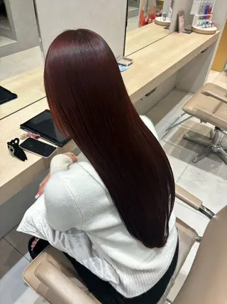 カラー ワンホン風ヘア まなのヘアスタイル