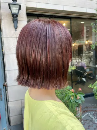 ミディアム カラー 大人可愛い🧸 艶髪✨かおるのヘアスタイル