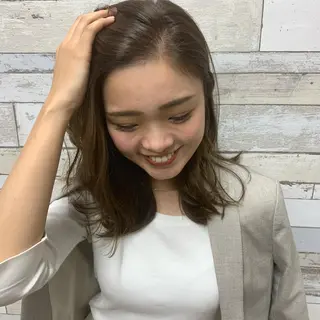 セミロング エクステ＊美髪サロン KR2S河内長野店長のヘアスタイル