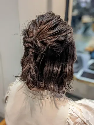 ロング カラー パーマ ヘアアレンジ 初めでも安心🌟 newi町田✂のヘアスタイル